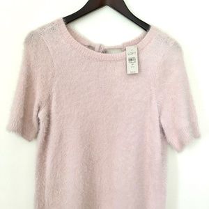 NWT Fuzzy Pink Loft Sweater